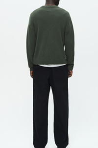 Clásico cómodo nuevo suéter de manga larga de moda para hombres 100% algodón suave de secado rápido con logotipo personalizado y bordado - Product Image 2