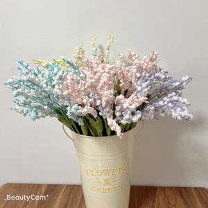 Bouquet de fleurs artificielles réalistes au crochet, fausses tiges de Smartweed pour arrangements floraux à la maison, mariage ou fête - Product Image 4