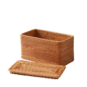 <b>Rattan</b> Organizer Basket <b>box</b> with Lid Handmade <b>Storage</b> <b>Box</b> Eco-Friendly Natural Home and Home Decor Wholesale from Vietnam - Product Image 2
