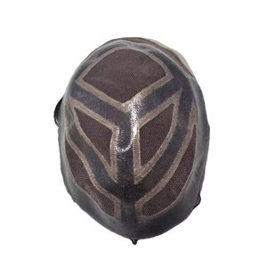 Taz Hair MGM Model Perruque Toupet pour Homme en Cheveux Humains Remy Indiens, Lace Front, Ondulation Water Wave, Souple, Systèmes de Prothèses Capillaires - Product Image 2