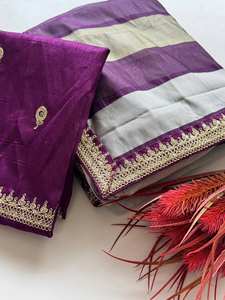 SHIV FASHION Designer Premium Tissus Organza Sarees Broderie de Fil et de Sequins Mode Traditionnelle Indienne et Pakistanaise Mariages et Festivals - Product Image 3