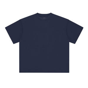 Haute qualité 100% coton hommes surdimensionné T-Shirt goutte épaule Streetwear Style lourd haut blanc - Product Image 1