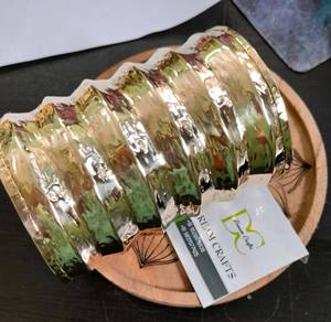High Quality Artificial Golden Cuff <b>Bracelet</b> Lead-Free Resin Crafted Embossed Design Gold Tone All Sizes <b>Angel</b> European Costume - Product Image 6