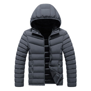 Chaqueta acolchada informal para hombre, ropa de abrigo masculina personalizada de alta calidad, a prueba de viento, con capucha, para invierno - Product Image 1