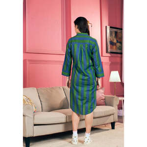 Robe chemise en popeline à rayures Azure - Product Image 4