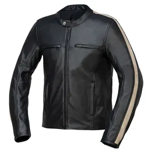 Super Soft Men Leather jacket made of Sheepskin leather and equipped with premium protection Full Customized With Viscose Liniln