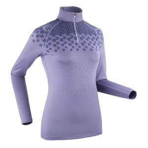เสื้อขี่จักรยานแบบเป็นทางการสำหรับผู้หญิงเสื้อแห้งเร็วแบบด้านข้างเป็นตาข่ายเสื้อโชว์ด้านหน้าใส่สบายมีซิป - Product Image 1