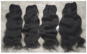Paquets de cheveux humains naturels bruts indiens bouclés ondulés et Styles droits Remy et cheveux vierges tailles 20-30 pouces HD dentelle - Product Image 3