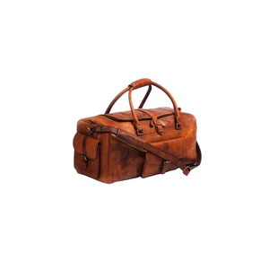 Sac de voyage anti-odeur avec serrure, en cuir vintage, taille cabine, unisexe, en vente - Product Image 1