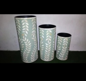 Bone inlay <b>Vases</b> Set of 3 for Home Decorative at VERY REASONABLE Prices From India - Product Image 2