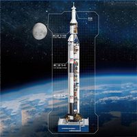 846 pièces brique aérospatiale Exploration vaisseau spatial projet créatif jouet éducatif nouveau bricolage Nasa Apollo Saturn V blocs de construction enfants