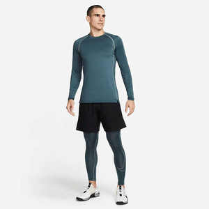 เสื้อคอมเพรสชั่น ระบายเหงื่อ แห้งเร็ว น้ำหนักเบา ยืดหยุ่น ผลิตจากโพลีเอสเตอร์ 92% สแปนเด็กซ์ 8% เป็นมิตรกับสิ่งแวดล้อม ป้องกันแบคทีเรีย ผ้า 120 กรัม - Product Image 3