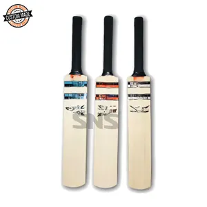 Superior Quality 12" Length Wooden Cricket Bat with Rubber Grip Ideal for Autograph Purpose at Direct Factory Price