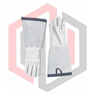 Gants de sécurité pour le jardinage, manchons pour femmes/hommes - Cuir de vachette anti-épines, protection longue du bras pour l'élagage des roses/les mûres, anti-coupure - Product Image 4
