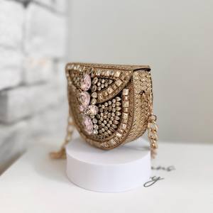 Bolso de Mano de Mosaico Premium para Ocasiones Especiales, Bolso de Mano de Mosaico Hecho a Mano para Mujeres Modernas para Bodas - Product Image 3