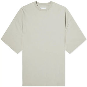 Camiseta personalizable de algodón sólido de manga corta de alta calidad para mujer, camisetas gráficas de gran tamaño con hombros caídos, camisetas más vendidas - Product Image 4