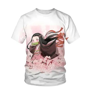 Lente Zomer Hete Verkoop Mannen T-Shirt 3d Afdrukken Custom Anime Meisje Tekening Populaire Casual Mode Trend Streetstyle