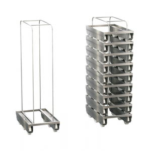 Carrello di trasporto in acciaio inossidabile Carrello di trasporto Roll 655 x 410 x 1385 mm L x P x A - Product Image 1