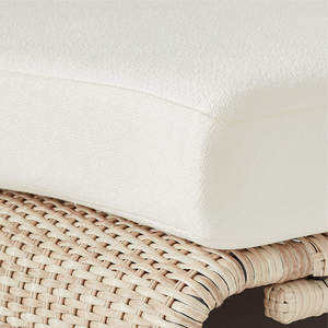 Sofa sectionnel d'intérieur et d'extérieur en rotin avec coussins design modulaire incurvé pour meubles de patio ou de jardin - Product Image 5