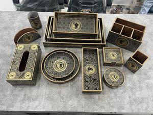 Plateau de service en bois à finition lisse avec poignées solides pour la présentation des aliments et le service à thé de l'Inde - Product Image 6