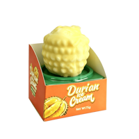Vente en gros de desserts glacés 3D aux fruits, saveurs Durian, Ananas, Banane, Litchi, Citron, Pomme, pour supermarchés