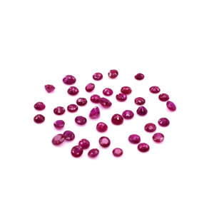 Rubis naturels de Birmanie non traités, calibrés, 3 mm, ronds, facettés, taille marquise, pierres précieuses en vrac, couleur rouge, pour accessoires de bijouterie - Product Image 2