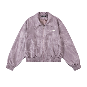 Fashionable High-quality Men's Cut <b>Leather</b> <b>Jacket</b> <b>Retro</b> Street-mounted Waterproof Bomber-customized - Product Image 3