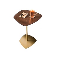 Table basse/de salon moderne et élégante en métal massif et bois, mobilier décoratif pour salon, personnalisable, vente en gros