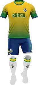 Uniforme de football de haute qualité avec nom et numéro personnalisés avec logo personnalisé et maillot respirant pour hommes et femmes sportifs - Product Image 2