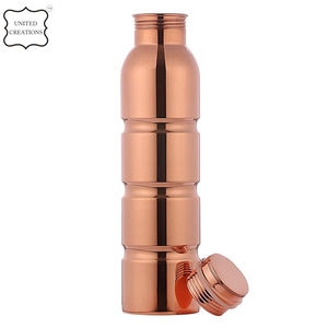 ขวดน้ำทองแดงล้วนกันรั่วสำหรับดื่มโดยตรงมีประโยชน์ต่อสุขภาพโลโก้ OEM - Product Image 3