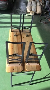 Tavolo e Sedie Pieghevoli in Legno Moderni e Minimalisti per Esterni, <span class=keywords><strong>Portatili</strong></span> per Barbecue e Chioschi Gastronomici - Product Image 3