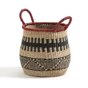 Wholesale Rectangle Sedge <b>Basket</b> Handmade Rectangle Handwoven Storage Boxes for Kitchen Laundry <b>Plant</b> Tree Model Hot - Product Image 4