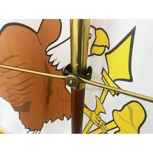 2 PCS Indoor Gold Flagpole Spreader 18 Inches Arm Length Fitting <b>Poles</b> 1 1/8\"-1 3/8\" Diameter - Product Image 1