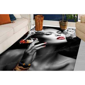 Tapis imprimé : Tapis pour homme, tapis de couloir, tapis de femme fumeuse, tapis en velours de luxe - Product Image 2