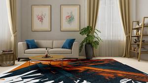 High Quality Hand Knotted Wool Area <b>Rug</b> <b>Set</b> Abstract Pattern Design - Product Image 3