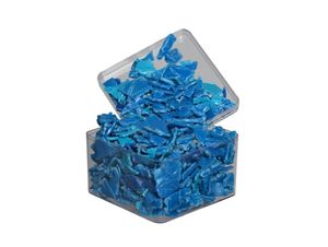 Blue PP Irregular Recycled <b>Plastic</b> <b>Pellets</b> Flats Injection Molding Grade High Impact Resistance General Use - Product Image 1