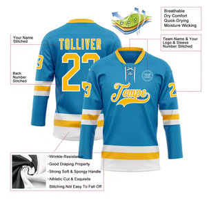 Custom Sublimated Black <b>Ice</b> Hockey Clothing Set Includes Jersey and Shorts - Product Image 2