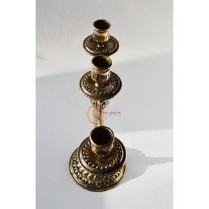 Candelabros de Metal con acabado dorado de diseño exclusivo de gran oferta, decoración del hogar, tarro de vela único, candelabro de 3 brazos, candelabros de luces - Product Image 6