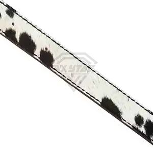¡Novedad de 2025! Cinturón de piel de vaca auténtica de estilo occidental para hombre, cinturones de pelo de vaca a la moda de longitud personalizada al por mayor - Product Image 2