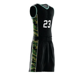 100% maillot de basket-ball en polyester uniformes de basket-ball Pro personnalisés maillots sérigraphiés ou de transfert de chaleur en polyester résistant - Product Image 5