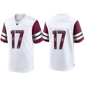 Camiseta de fútbol americano al por mayor de alto rendimiento para hombres y logotipo personalizado Unisex 100% poliéster camiseta de fútbol americano - Product Image 6