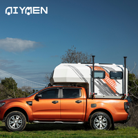 Mini-camping-car amovible Popup Unimog léger en composite pour Ram 1500 Short Cab sur pick-up, 2 personnes, 4 points d'ancrage