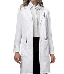 Bata de laboratorio de mezclilla transpirable Just Perfect para trabajadores de la salud tela ligera cómoda y duradera - Product Image 4