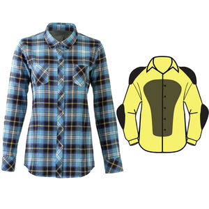 Chemise en flanelle de coton doux, vêtement décontracté, chemise de protection doublée de Kevlar homologuée CE, veste de moto blindée, utilitaire durable - Product Image 6