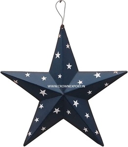 Corazón de grabado con estrella y corazón Adorno colgante de pared de Navidad para la casa para decorar la ocasión navideña - Product Image 2