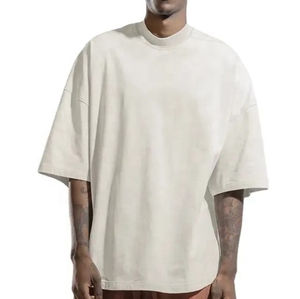 เสื้อยืดผ้าฝ้ายผ้าฝ้าย100สำหรับทุกเพศเสื้อยืดโอเวอร์ไซส์เนื้อผ้าระบายอากาศได้ดีแห้งเร็วแบบกำหนดเอง - Product Image 3