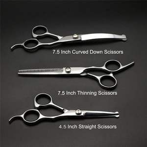 Ciseaux de toilettage professionnels pour chiens de 7 pouces Ciseaux amincissants en acier inoxydable de qualité supérieure 5 en 1 sans danger pour le toilettage des chiens - Product Image 2