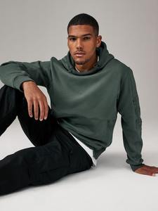 เสื้อมีฮู้ดแขนยาวสำหรับผู้ชาย, สินค้ามาใหม่ระบายอากาศได้ดีเสื้อฮู้ดลำลอง - Product Image 3