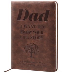 Carnet de notes classique en cuir avec motifs gravés d'arbres – Partagez les souvenirs de famille, un cadeau significatif pour la Saint-Valentin ou un anniversaire - Product Image 1