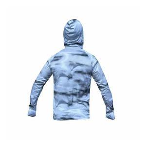 Nouveau sweat à capuche de pêche à manches longues personnalisé respirant séchage rapide léger UPF50 + chemise de sublimation en polyester recyclé pêche - Product Image 5